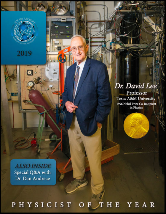 Dr. David Lee on the cover of the Top 100 Registry magazine.