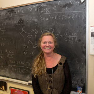 Dr. Melanie Becker in her classroom