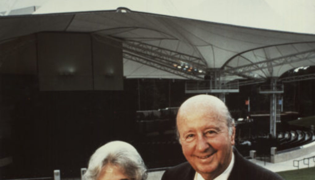George Mitchell with his wife