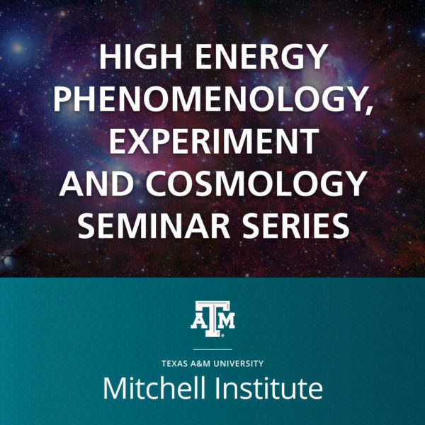 High Energy Phenomenology, Experiment, and Cosmology Seminar Series artwork