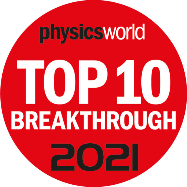 Physics World Top 10 Breakthroughs of 2021.