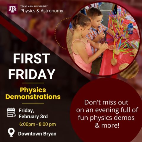 Physics Demonstrations at First Friday